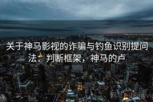 关于神马影视的诈骗与钓鱼识别提问法：判断框架，神马的卢