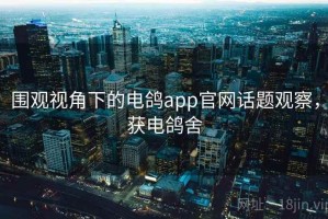 围观视角下的电鸽app官网话题观察，获电鸽舍