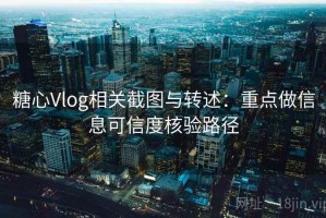 糖心Vlog相关截图与转述：重点做信息可信度核验路径