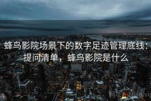 蜂鸟影院场景下的数字足迹管理底线：提问清单，蜂鸟影院是什么