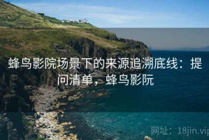 蜂鸟影院场景下的来源追溯底线：提问清单，蜂鸟影阮