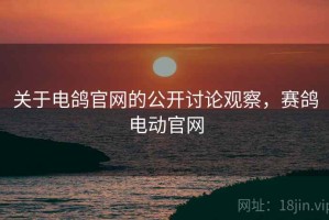 关于电鸽官网的公开讨论观察，赛鸽电动官网