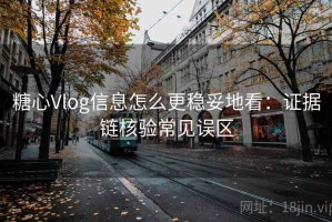 糖心Vlog信息怎么更稳妥地看：证据链核验常见误区