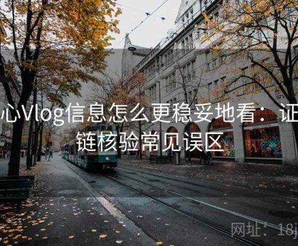 糖心Vlog信息怎么更稳妥地看：证据链核验常见误区