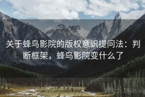 关于蜂鸟影院的版权意识提问法：判断框架，蜂鸟影院变什么了