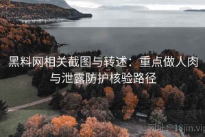 黑料网相关截图与转述：重点做人肉与泄露防护核验路径